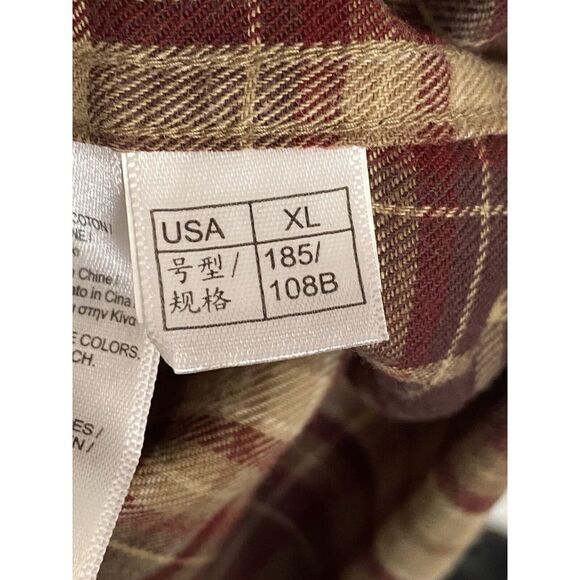 Brooks Brothers Flannel Plaid Red Cotton Button Down Long Sleeve Shirt Size XL - Picture 7 of 11